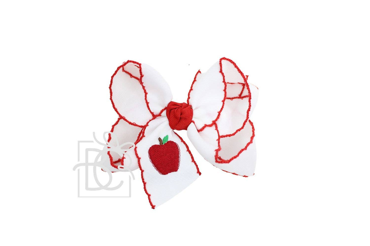 EMBROIDERED CROCHET EDGE BOWS