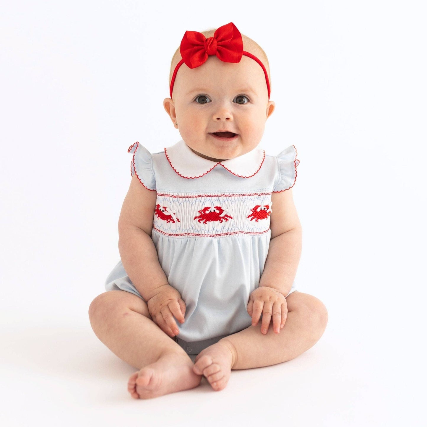 Crab Classics Smocked Flutter Bubble