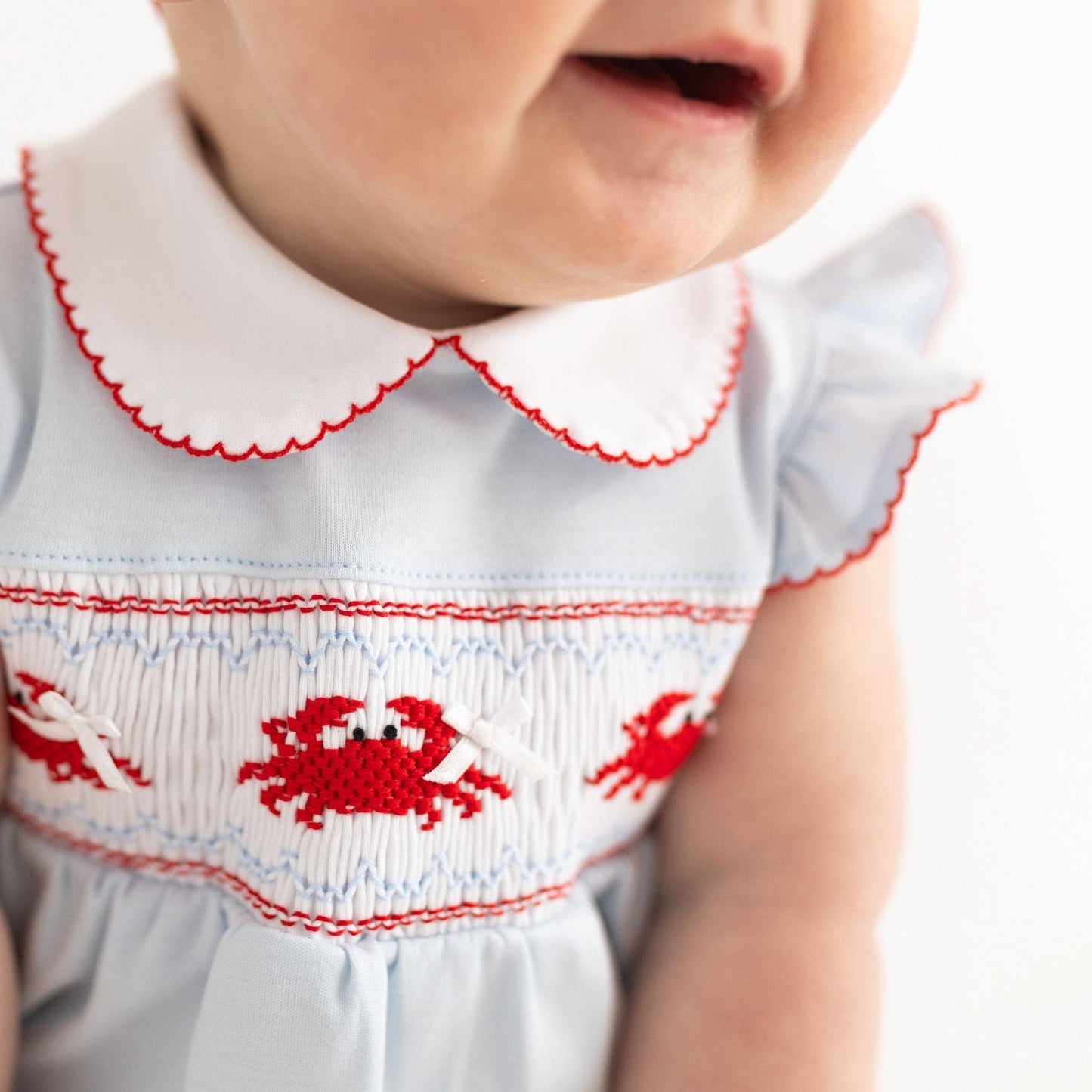 Crab Classics Smocked Flutter Bubble