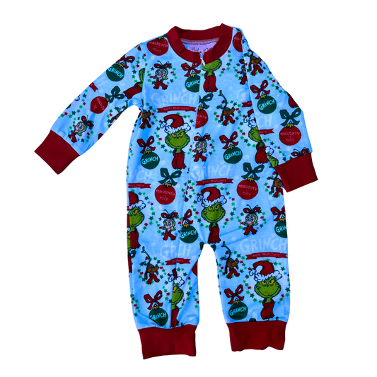 Grinch Family pjs- zippy