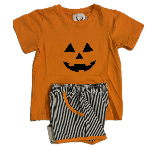 Pumpkin face boy set
