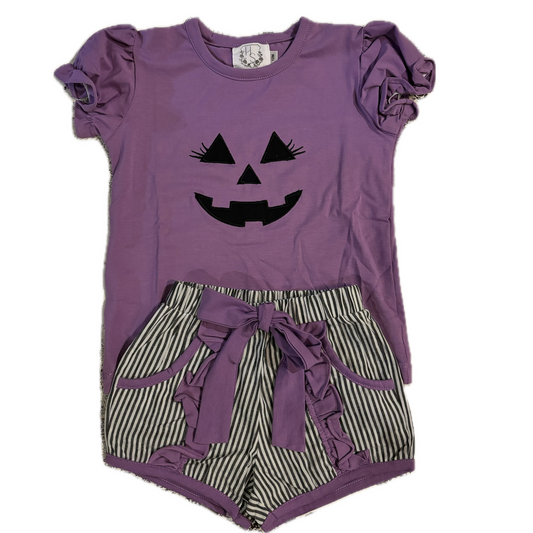 Pumpkin face girl set