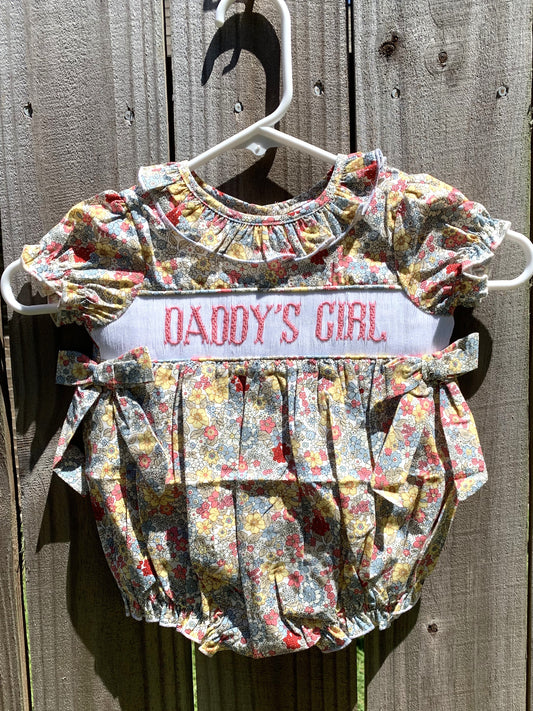 Daddy's Girl Floral Smock