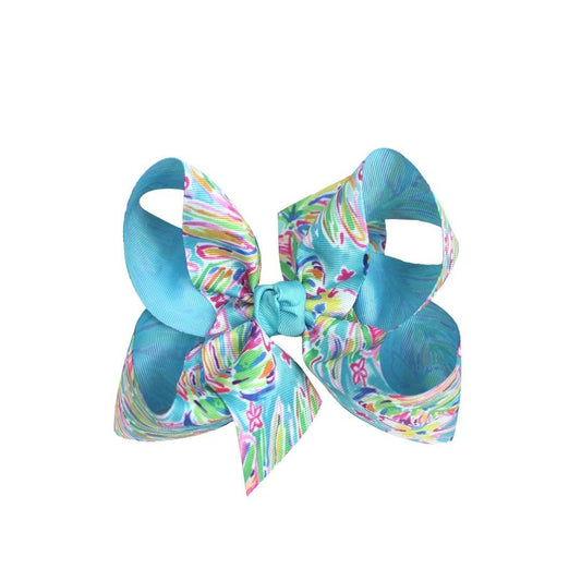 Lilly Inspired Bows- Aqua